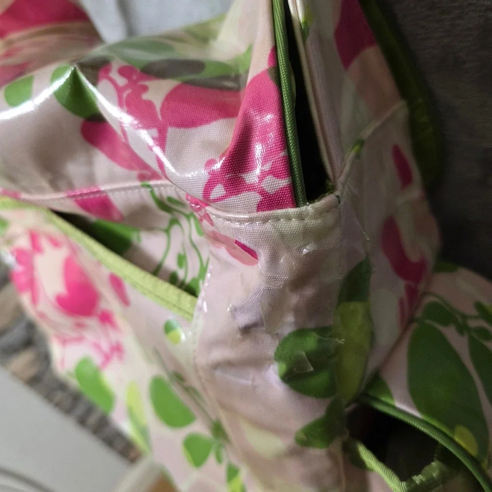 Fleurville Mothership Diaper Bag Floral Green-LAM Pink Green Storage Travel Baby